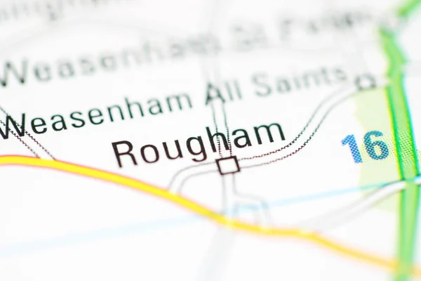 Rougham Γεωγραφικό Χάρτη Του Ηνωμένου Βασιλείου — Φωτογραφία Αρχείου