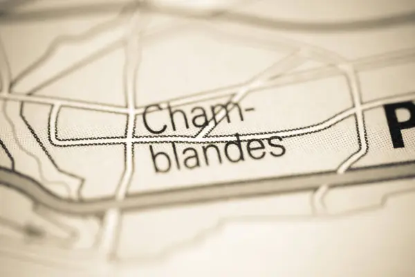 スイスの地理地図上のシャンパン — ストック写真