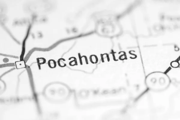 Pocahontas Arkansas Usa Geography Map — Stock Photo, Image