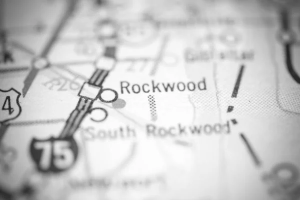 Rockwood Michigan Eeuu Mapa Geográfico —  Fotos de Stock