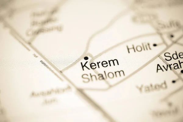 Kerem Shalom Mapa Geográfico Israel — Foto de Stock