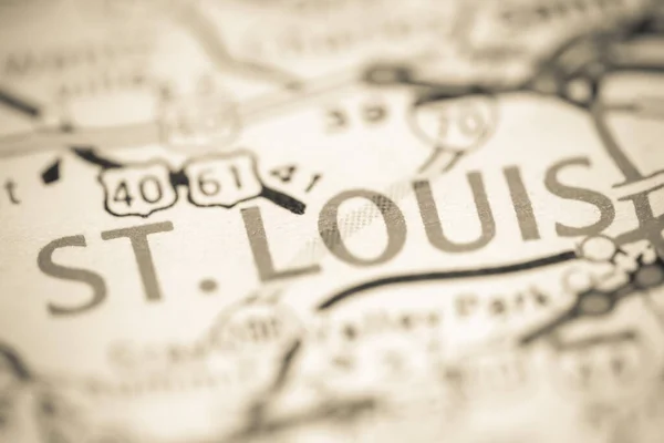 Louis Missouri Usa Geography Map — Stock Photo, Image