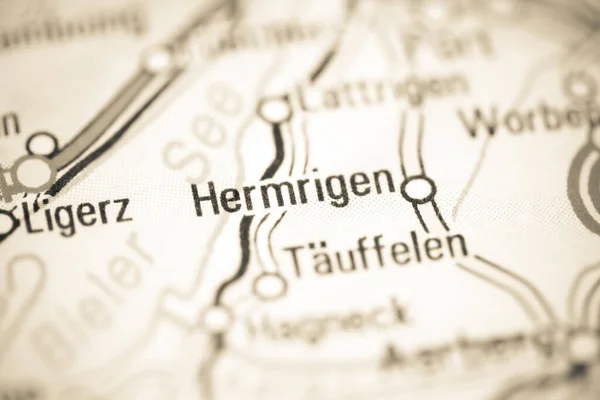 Hermrigen on a geographical map of Switzerland