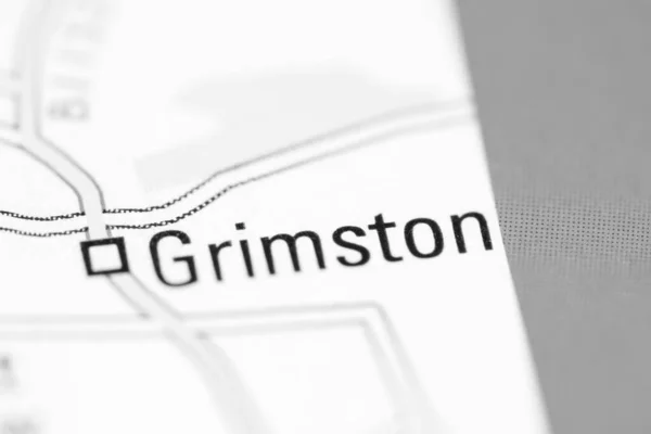 Grimston Geografisk Karta Över Storbritannien — Stockfoto