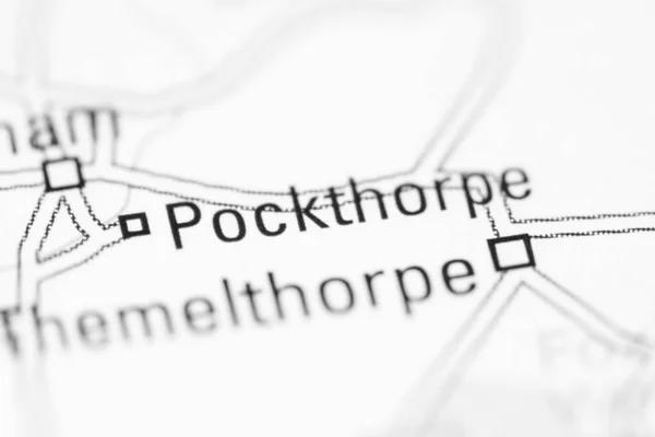 Pockthorpe Una Mappa Geografica Del Regno Unito — Foto Stock