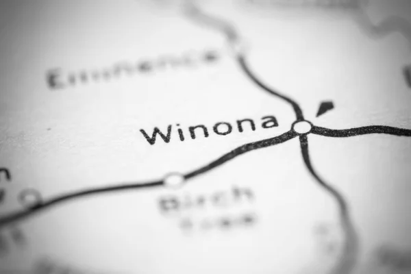 Winona Missouri Eua Sobre Mapa Geografia — Fotografia de Stock