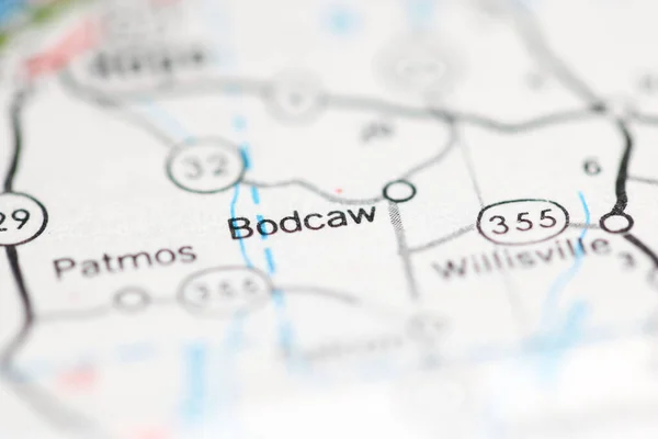 Bodcaw Arkansas Eua Sobre Mapa Geografia — Fotografia de Stock
