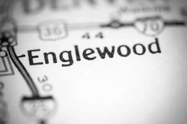 Englewood Colorado Usa Een Aardrijkskundekaart — Stockfoto