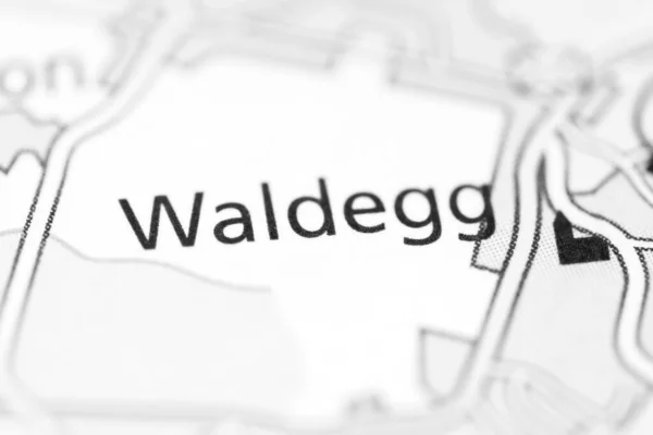 Waldegg Mapa Geográfico Suíça — Fotografia de Stock