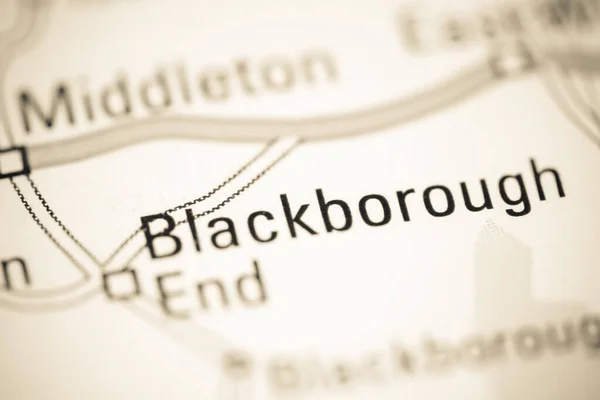 Blackborough Γεωγραφικό Χάρτη Του Ηνωμένου Βασιλείου — Φωτογραφία Αρχείου