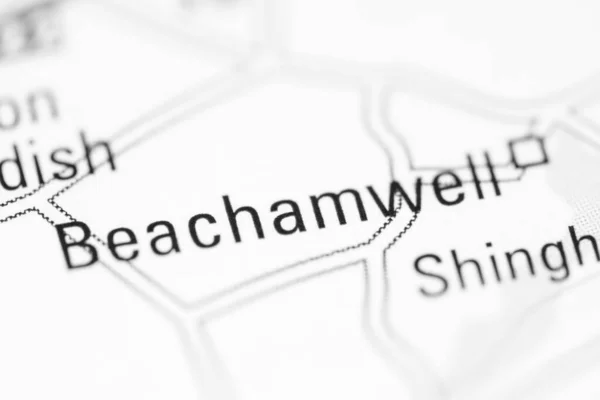 Beachamwell Γεωγραφικό Χάρτη Του Ηνωμένου Βασιλείου — Φωτογραφία Αρχείου