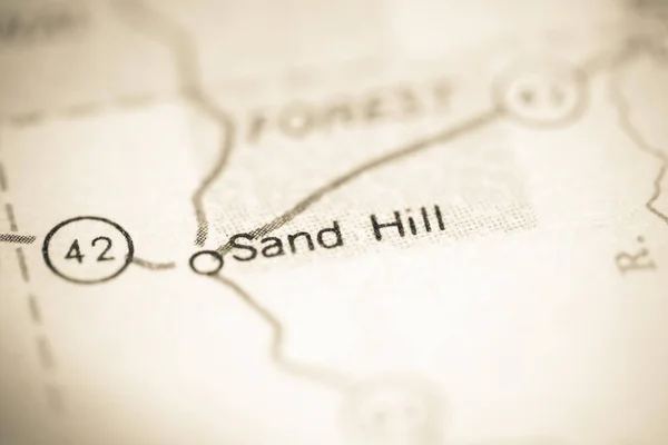 Sand Hill Mississippi Eeuu Mapa Geográfico —  Fotos de Stock