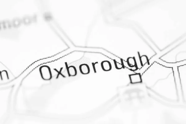 イギリスの地理地図上のオックスバラ — ストック写真
