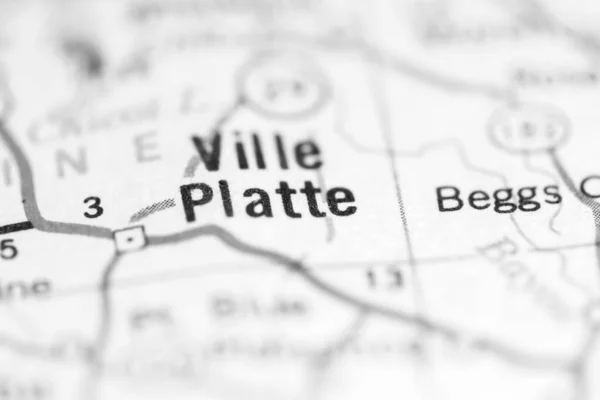 Ville Platte Louisiana Usa Mapě Geografie — Stock fotografie