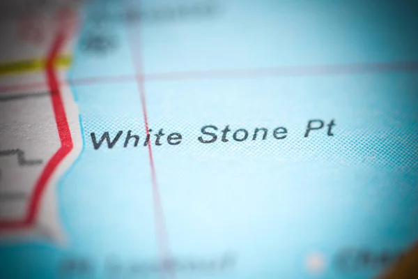 White Stone Michigan Usa Geography Map — Stock Photo, Image