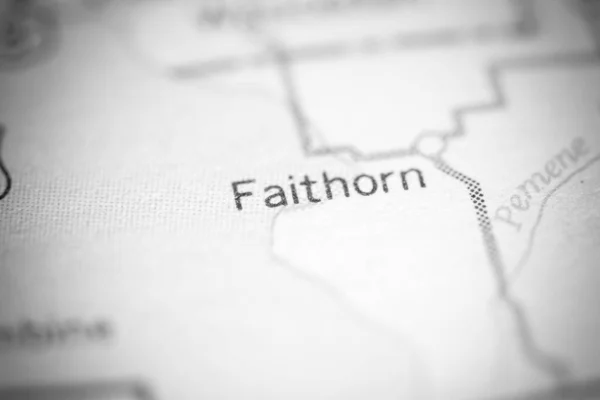 Faithorn Jag Heter Michigan Usa Geografisk Karta — Stockfoto