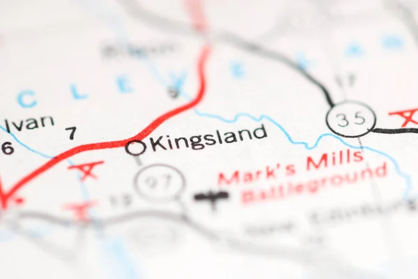 Kingsland Arkansas Stati Uniti Una Mappa Geografica — Foto Stock