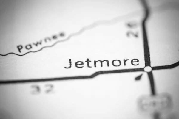 Jetmore Kansas Eeuu Mapa Geográfico — Foto de Stock