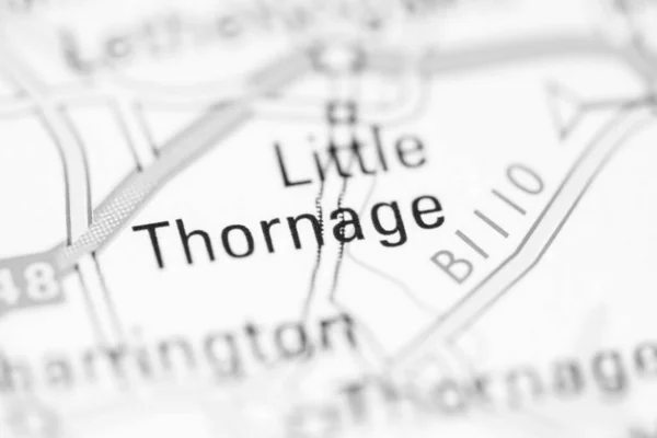 Little Thornage Una Mappa Geografica Del Regno Unito — Foto Stock