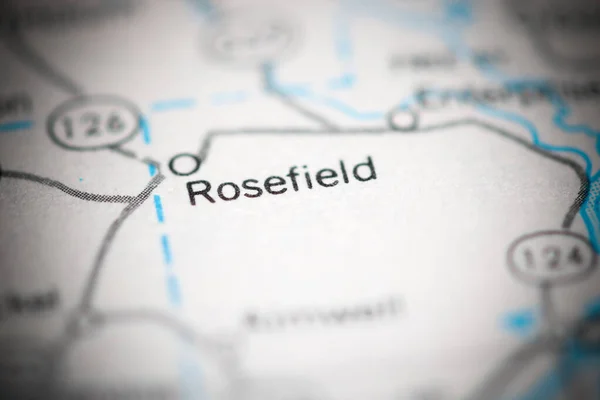 Роусфілд Луїзіана Сша Географічній Карті — стокове фото