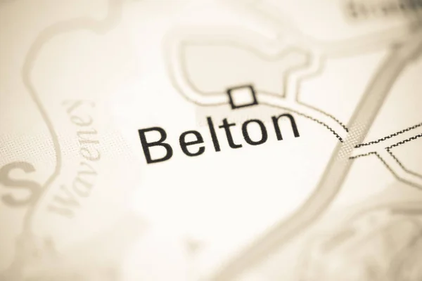 Belton Γεωγραφικό Χάρτη Του Ηνωμένου Βασιλείου — Φωτογραφία Αρχείου