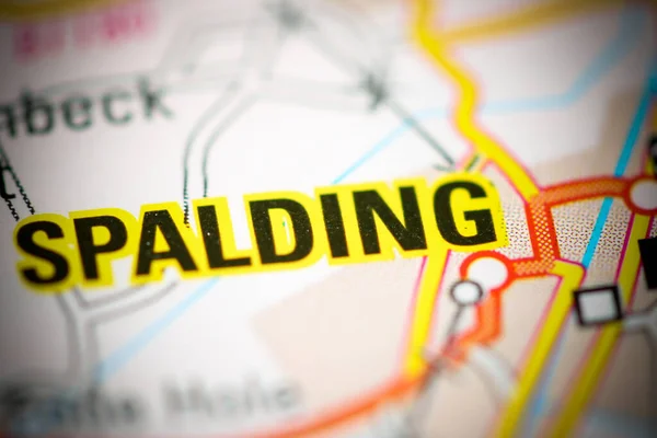 Spalding Mapa Geográfico Del Reino Unido — Foto de Stock