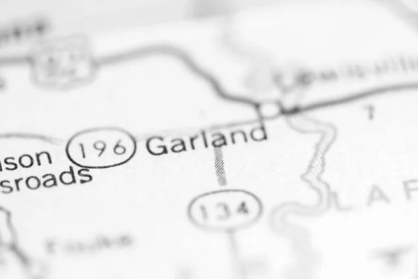 Γκάρλαντ Αρκάνσας Ηπα Χάρτη Γεωγραφίας — Φωτογραφία Αρχείου