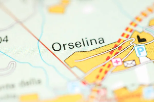 Orselina Sur Une Carte Géographique Suisse — Photo