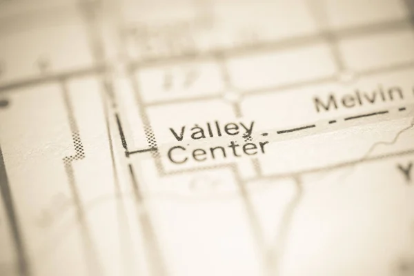 Valley Center Jag Heter Michigan Usa Geografisk Karta — Stockfoto
