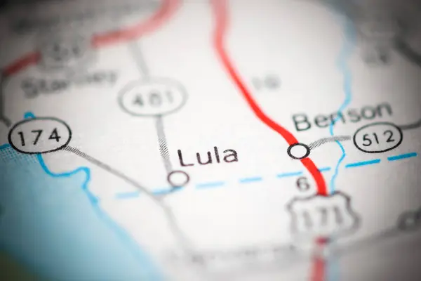 Lula Luisiana Eeuu Mapa Geográfico — Foto de Stock