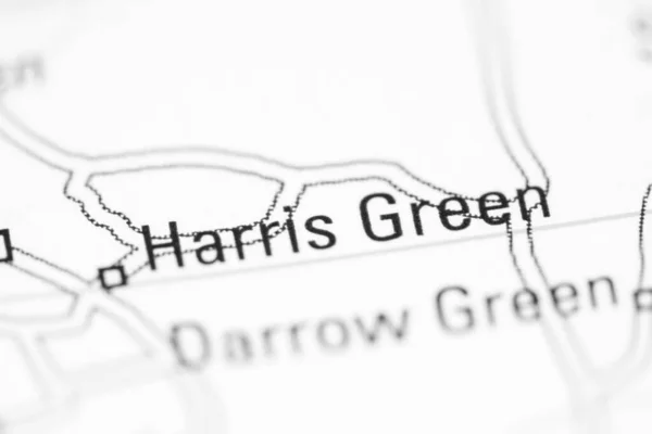 Harris Green Географічній Карті Великої Британії — стокове фото