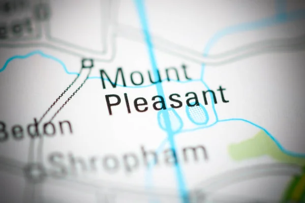 Mount Pleasant on a geographical map of UK