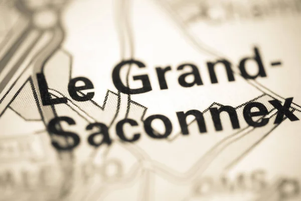 Grand Scaonnex Γεωγραφικό Χάρτη Της Ελβετίας — Φωτογραφία Αρχείου
