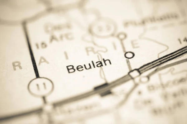Beulah Arkansas Stati Uniti Una Mappa Geografica — Foto Stock