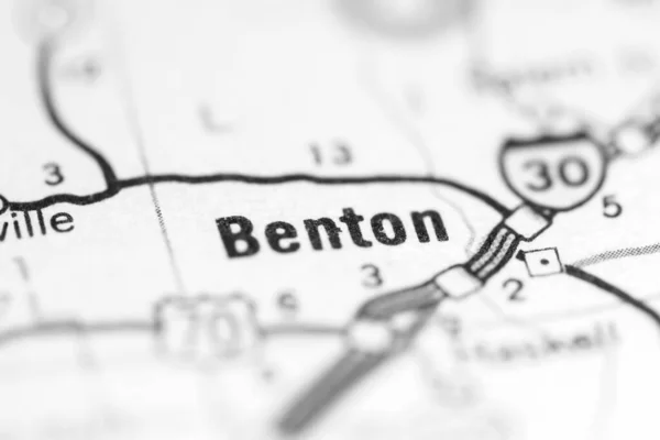 Bentone Arkansas Usa Mapě Geografie — Stock fotografie
