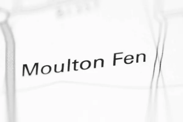Moulton Fen Mapie Geograficznej Wielkiej Brytanii — Zdjęcie stockowe
