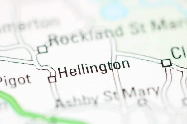 イギリスの地理地図上のヘリントン — ストック写真