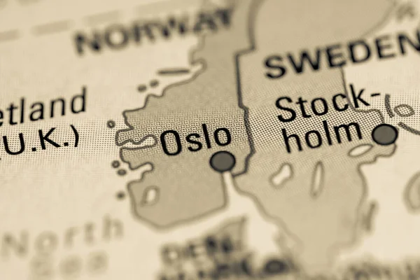 Oslo Noruega Geogrphy Concepto Close Shot — Foto de Stock