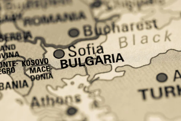 Bulgária Geogrphy Koncepció Lezárva Lövés — Stock Fotó