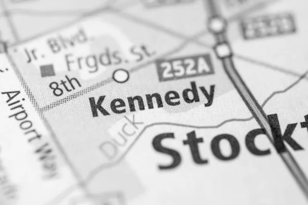 Kennedy California Mapa Usa —  Fotos de Stock