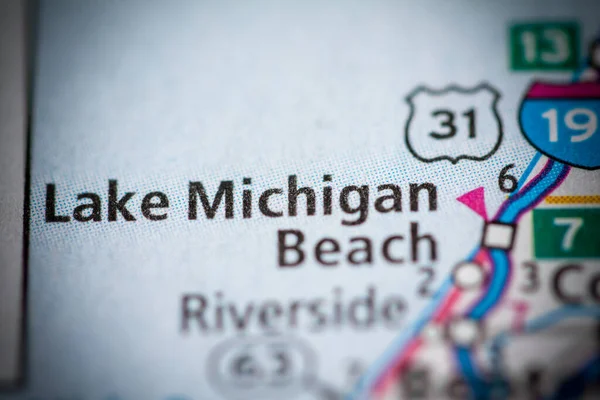 Michigan Gölü Sahili Michigan Abd — Stok fotoğraf