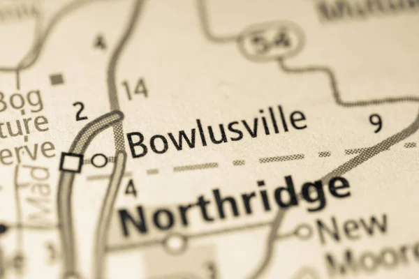 Bowlusville Ohio Abd Haritası — Stok fotoğraf