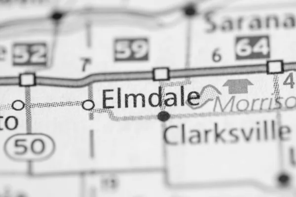 Elmdale 密歇根美国地图 — 图库照片