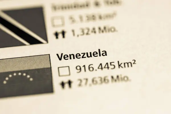 Venezuelában Geogrphy Koncepció Lezárva Lövés — Stock Fotó