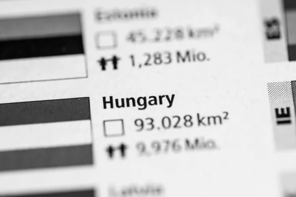 Maďarsko Geografický Koncept Uzavírá Záběr — Stock fotografie