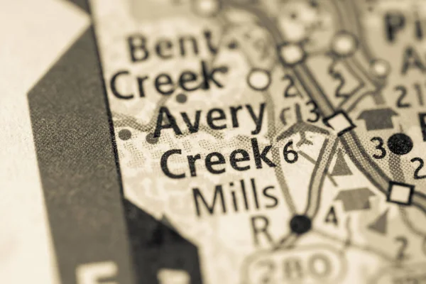 Avery Creek Ben Észak Karolina Egyesült Államok — Stock Fotó