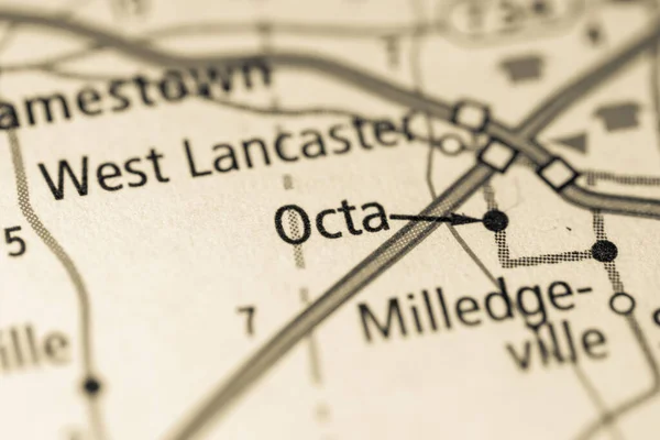 Okta Ohio Mapa Usa — Stock fotografie