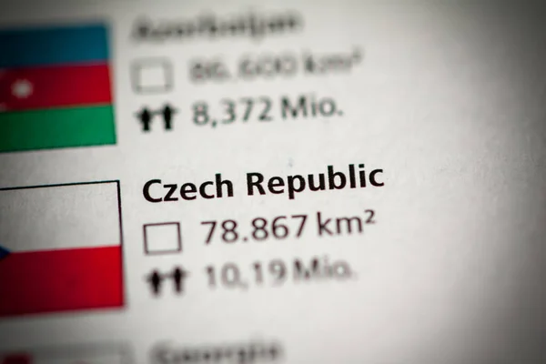 Cseh Köztársaság Geogrphy Koncepció Lezárva Lövés — Stock Fotó