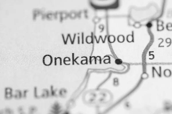 Onekama Michigan Mapa Usa — Stock fotografie