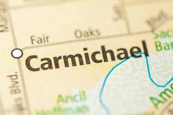 Carmichael 美国地图 — 图库照片